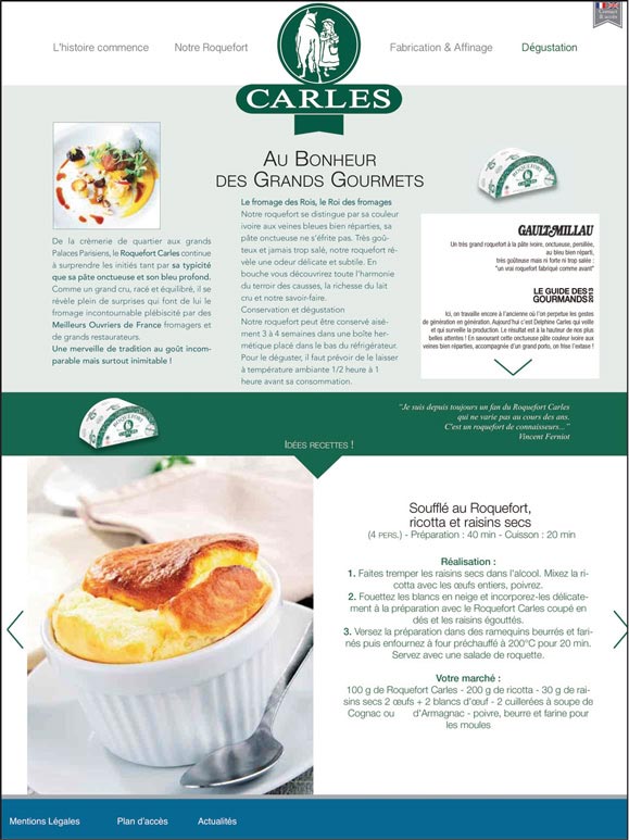 charte graphique carles roquefort