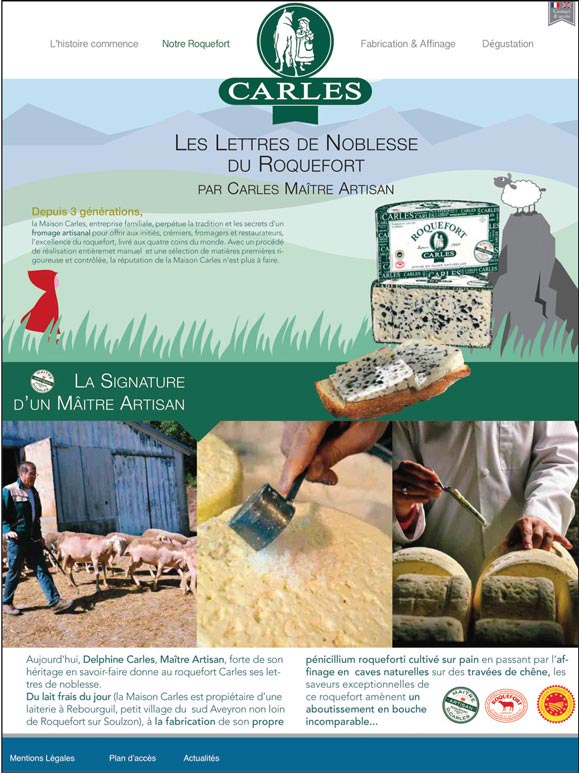 charte graphique carles roquefort
